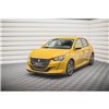 Maxton - Lame Du Pare-Chocs Avant V.1 Peugeot 208 Mk2 Noir Brillant