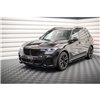 Maxton - Lame Du Pare-Chocs Avant V.3 BMW X7 M-Pack G07 Noir Brillant