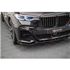 Maxton - Lame Du Pare-Chocs Avant V.3 BMW X7 M-Pack G07 Noir Brillant