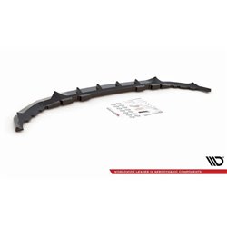 Maxton - Lame Du Pare-Chocs Avant V.3 BMW X7 M-Pack G07 Noir Brillant