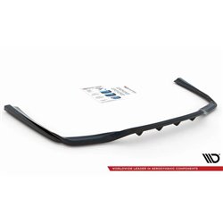 Maxton - Arriere Lame (avec une barre verticale) Mercedes-Benz C W205 Noir Brillant