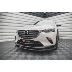 Maxton - Lame Du Pare-Chocs Avant V.1 Mazda CX-3 Noir Brillant