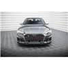 Maxton - Lame Du Pare-Chocs Avant V.2 Audi S5 / A5 S-Line F5 Facelift Noir Brillant