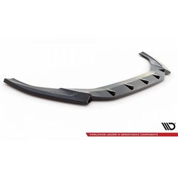 Maxton - Lame Du Pare-Chocs Avant V.2 Audi S5 / A5 S-Line F5 Facelift Noir Brillant