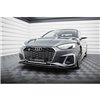 Maxton - Lame Du Pare-Chocs Avant V.1 Audi S5 / A5 S-Line F5 Facelift Noir Brillant