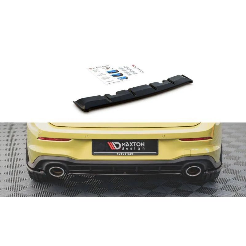 Maxton - Arriere Splitter Volkswagen Golf GTI Clubsport Mk8 Noir Brillant