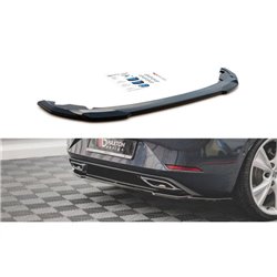 Maxton - Arriere Splitter Seat Leon FR Hatchback Mk4 Noir Brillant