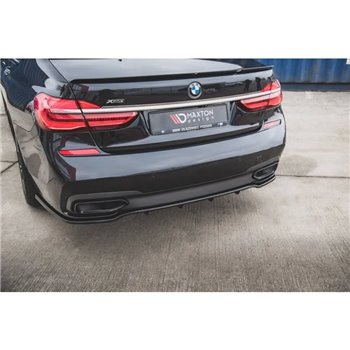 Maxton - Arriere Lame (avec une barre verticale) BMW 7 M-Pack G11 /G12 Noir Brillant