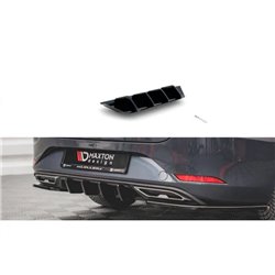 Maxton - Diffuseur Arrière Complet V.1 Seat Leon FR ST Mk4 Noir Brillant