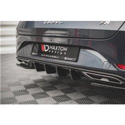 Maxton - Diffuseur Arrière Complet V.1 Seat Leon FR ST Mk4 Noir Brillant