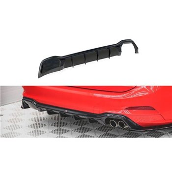 Maxton - Rajout Du Pare-Chocs Arriere Ford Focus ST-Line Estate Mk4 Noir Brillant