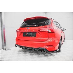 Maxton - Rajout Du Pare-Chocs Arriere Ford Focus ST-Line Estate Mk4 Noir Brillant