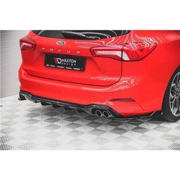 Maxton - Rajout Du Pare-Chocs Arriere Ford Focus ST-Line Estate Mk4 Noir Brillant