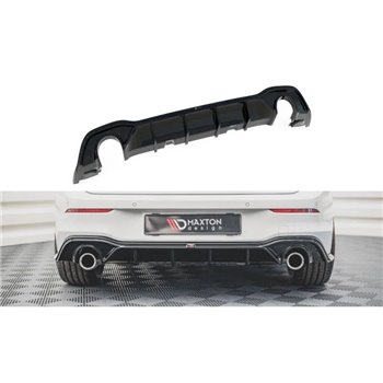 Maxton - Diffuseur Arrière Complet V.2 Volkswagen Golf GTI Mk8 Noir Brillant