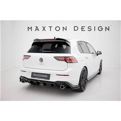 Maxton - Diffuseur Arrière Complet V.2 Volkswagen Golf GTI Mk8 Noir Brillant