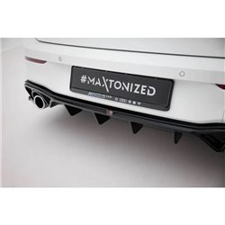 Maxton - Diffuseur Arrière Complet V.2 Volkswagen Golf GTI Mk8 Noir Brillant