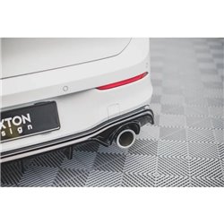 Maxton - Diffuseur Arrière Complet V.2 Volkswagen Golf GTI Mk8 Noir Brillant