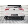 Maxton - Diffuseur Arrière Complet V.2 Volkswagen Golf GTI Mk8 Noir Brillant