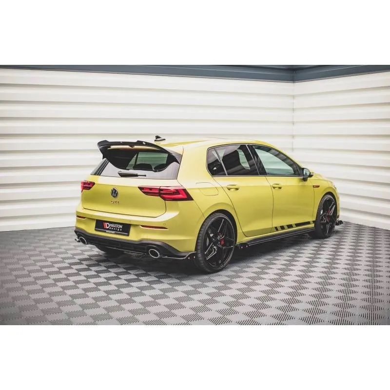 Maxton - Lames De Pare-Chocs Arrière Latérales V.1 + Ailerons Volkswagen Golf GTI Clubsport Mk8 Facelift
