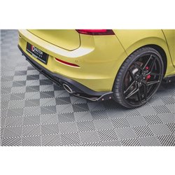 Maxton - Lames De Pare-Chocs Arrière Latérales V.1 + Ailerons Volkswagen Golf GTI Clubsport Mk8 Facelift 