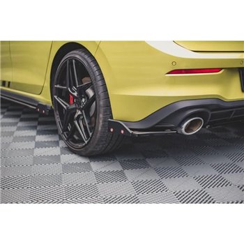 Maxton - Lames De Pare-Chocs Arrière Latérales V.1 + Ailerons Volkswagen Golf GTI Clubsport Mk8 Facelift 