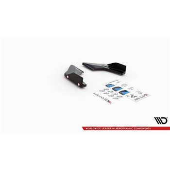 Maxton - Lames De Pare-Chocs Arrière Latérales V.1 + Ailerons Volkswagen Golf GTI Clubsport Mk8 Facelift 