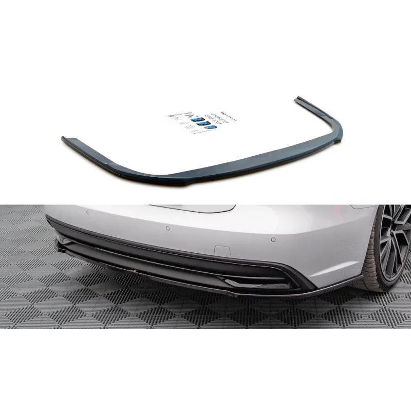 Maxton - Arriere Splitter Audi A7 C8 Noir Brillant