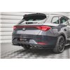 Maxton - Lames De Pare-Chocs Arrière Latérales Seat Leon FR ST Mk4 Noir Brillant