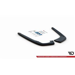 Maxton - Lames De Pare-Chocs Arrière Latérales Seat Leon FR ST Mk4 Noir Brillant