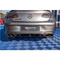 Maxton - Diffuseur Arrière Complet Mercedes-AMG E53 Coupe C238 / Cabriolet A238 Noir Brillant