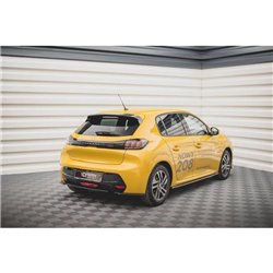 Maxton - Lames De Pare-Chocs Arrière Latérales Peugeot 208 Mk2 Noir Brillant