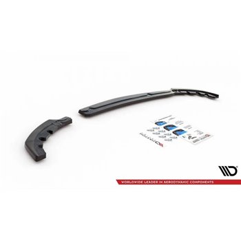 Maxton - Lames De Pare-Chocs Arrière Latérales Peugeot 208 Mk2 Noir Brillant