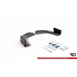 Maxton - Lames De Pare-Chocs Arrière Latérales V.2 + Ailerons Mercedes-AMG A 45 S Aero Pack W177 Noir Brillant