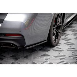 Maxton - Lames De Pare-Chocs Arrière Latérales BMW 5 G30 Facelift M-Pack Noir Brillant