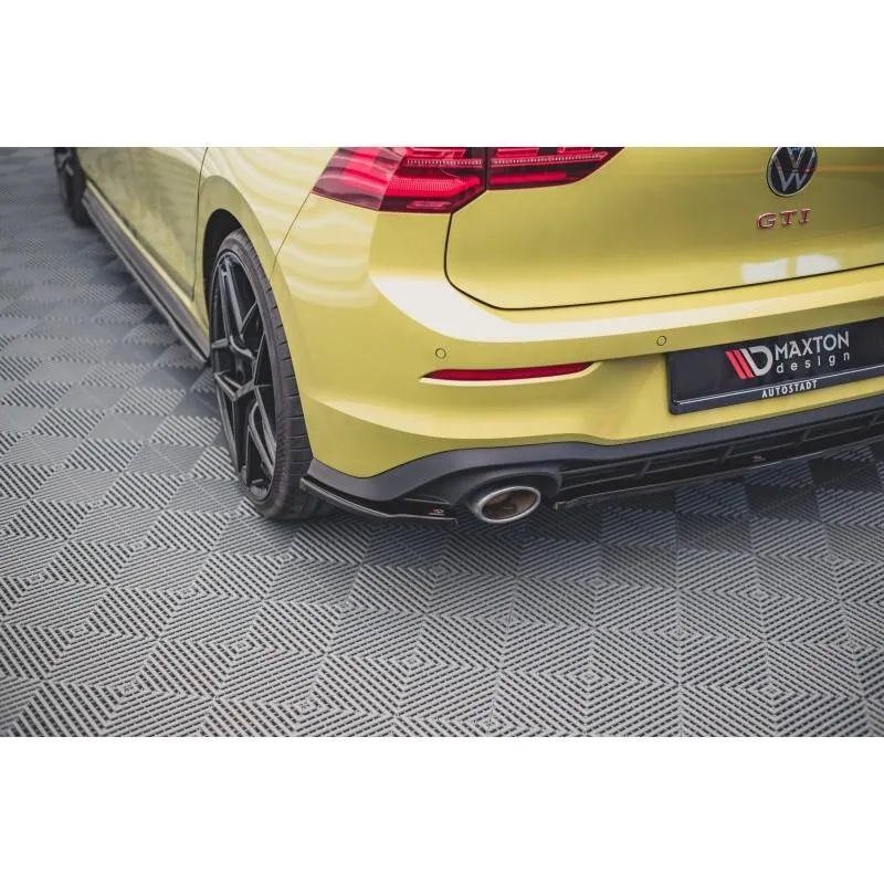 Maxton - Lames De Pare-Chocs Arrière Latérales V.2 Volkswagen Golf GTI Clubsport Mk8 Facelift