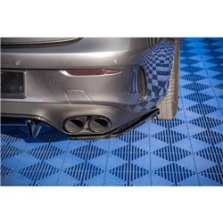 Maxton - Lames De Pare-Chocs Arrière Latérales Mercedes-AMG E53 Coupe C238 / Cabriolet A238 Noir Brillant