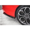Maxton - Lames De Pare-Chocs Arrière Latérales V.2 Ford Focus ST-Line Estate Mk4 Noir Brillant