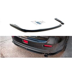Maxton - Lames De Pare-Chocs Arrière Latérales Mistubishi Lancer Sportback Mk8 Noir Brillant