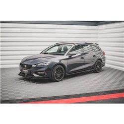 Maxton - Rajouts Des Bas De Caisse V.1 Seat Leon FR ST / Hatchback Mk4 / Cupra Leon ST / Hatchback Mk1 / Mk1 Facelift Noir Brill