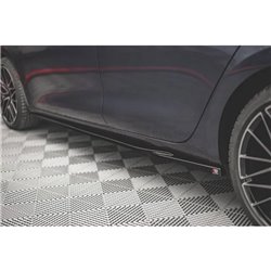 Maxton - Rajouts Des Bas De Caisse V.1 Seat Leon FR ST / Hatchback Mk4 / Cupra Leon ST / Hatchback Mk1 / Mk1 Facelift Noir Brill