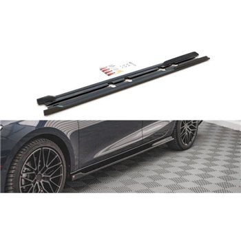 Maxton - Rajouts Des Bas De Caisse V.2 Seat Leon FR ST / Hatchback Mk4 / Cupra Leon ST / Hatchback Mk1 / Mk1 Facelift Noir Brill