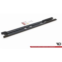 Maxton - Rajouts Des Bas De Caisse V.2 Seat Leon FR ST / Hatchback Mk4 / Cupra Leon ST / Hatchback Mk1 / Mk1 Facelift Noir Brill