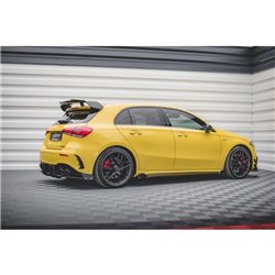 Maxton - Rajouts Des Bas De Caisse V.2 + Ailerons Mercedes-AMG A45 S Noir Brillant