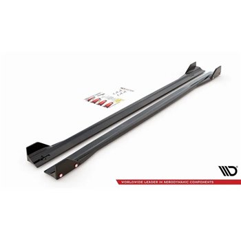 Maxton - Rajouts Des Bas De Caisse V.2 + Ailerons Mercedes-AMG A45 S Noir Brillant