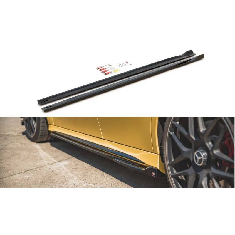 Maxton - Rajouts Des Bas De Caisse Mercedes-AMG A 45 S W177 Noir Brillant