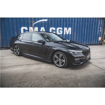 Maxton - Rajouts Des Bas De Caisse BMW 7 M-Pack G11 Noir Brillant