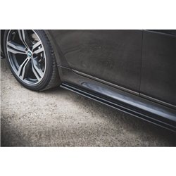 Maxton - Rajouts Des Bas De Caisse BMW 7 M-Pack G11 Noir Brillant