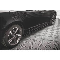 Maxton - Rajouts Des Bas De Caisse Volvo S60 R-Design Mk2 Noir Brillant