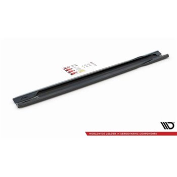 Maxton - Rajouts Des Bas De Caisse Volvo S60 R-Design Mk2 Noir Brillant
