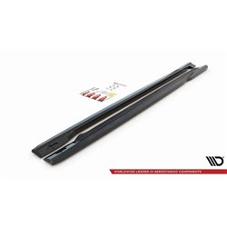 Maxton - Rajouts Des Bas De Caisse Volvo S60 R-Design Mk2 Noir Brillant